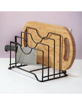 Кухненски поставка за капаци и дъски с 4 отделения